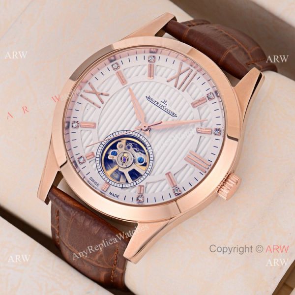 Fake Jaeger-LeCoultre Flying Tourbillon Rose Gold Arabic Watch 43mm Fake Jaeger-LeCoultre Flying Tourbillon Rose Gold Arabic Watch 43mm