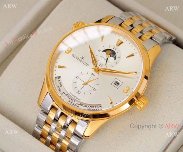 Jaeger-LeCoultre JLC Moonphase Man Stainless Steel Black Dial Watch Jaeger-LeCoultre JLC Moonphase Man Stainless Steel Black Dial Watch