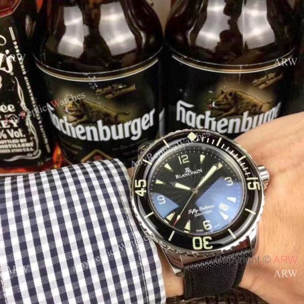 Copy Blancpain Fifty Fathoms Quartz Watch Blue Dial Blue Bezel Copy Blancpain Fifty Fathoms Quartz Watch Blue Dial Blue Bezel