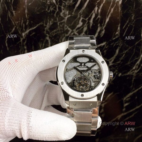 High Quality Copy Hublot Classic Fusion Squelette Tourbillon Watch All Black High Quality Copy Hublot Classic Fusion Squelette Tourbillon Watch All Black