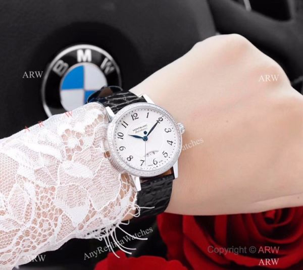 Swiss Mont Blanc Knock Off Boheme Date U0111059 Watch Rose Gold Diamond Swiss Mont Blanc Knock Off Boheme Date U0111059 Watch Rose Gold Diamond
