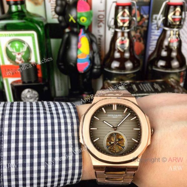 Best Replica Patek Philippe Tourbillon Watches 40mm Rose Gold and White Best Replica Patek Philippe Tourbillon Watches 40mm Rose Gold and White