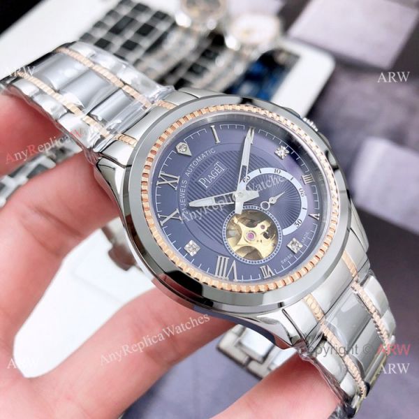 New Replica Piaget Tourbillon Watch 2-Tone Rose Gold Sapphire Glass New Replica Piaget Tourbillon Watch 2-Tone Rose Gold Sapphire Glass
