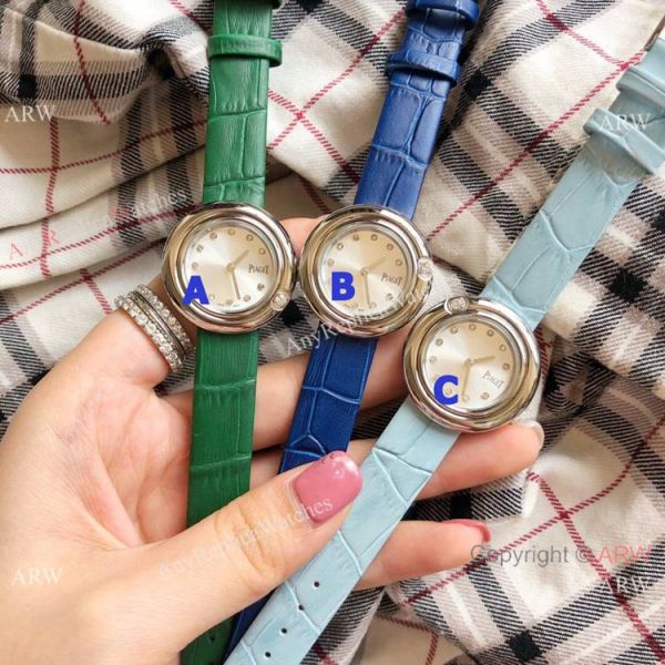 Copy Piaget Ladies Watches Silver Diamond Case Silver Face Copy Piaget Ladies Watches Silver Diamond Case Silver Face