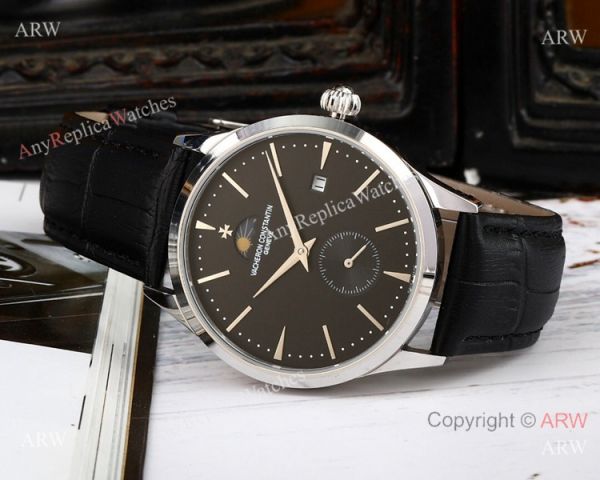 AAA Quality Copy Vacheron Constantin Moonphase Watch SS White Dial AAA Quality Copy Vacheron Constantin Moonphase Watch SS White Dial
