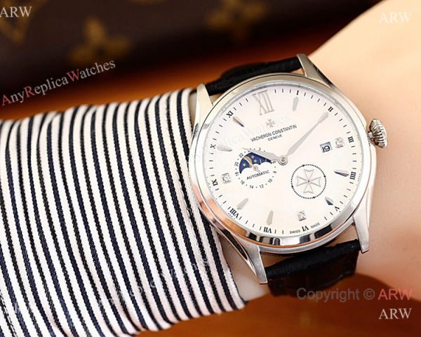 AAA Quality Copy Vacheron Constantin Geneve Watch with Moonphase Dial AAA Quality Copy Vacheron Constantin Geneve Watch with Moonphase Dial