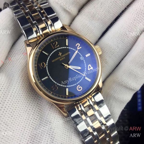 Copy Vacheron Constantin Geneve Stainless Steel Black Watch Low Price Copy Vacheron Constantin Geneve Stainless Steel Black Watch Low Price