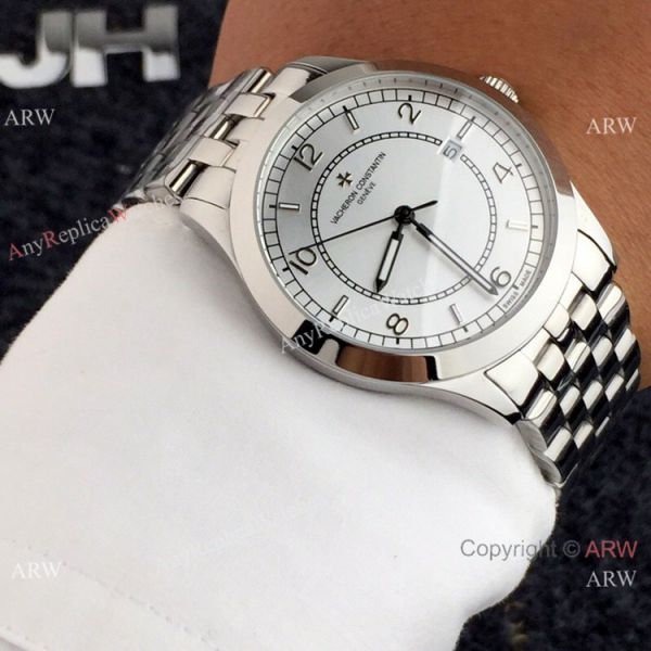 Replica Vacheron Constantin Geneve Automatic Watch SS Black Face Replica Vacheron Constantin Geneve Automatic Watch SS Black Face