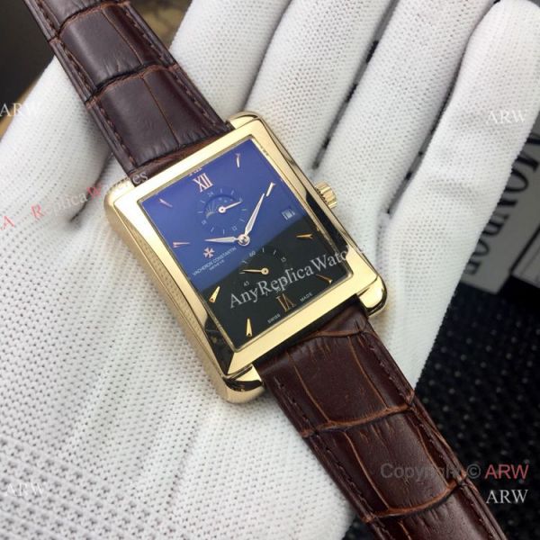 Replica Vacheron Constantin geneve SS Black Dial Watch Low Price Replica Vacheron Constantin geneve SS Black Dial Watch Low Price