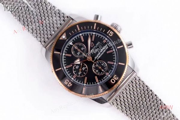 GB Replica Breitling Superocean Heritage II Day-Date Watch Rose Gold Bezel GB Replica Breitling Superocean Heritage II Day-Date Watch Rose Gold Bezel