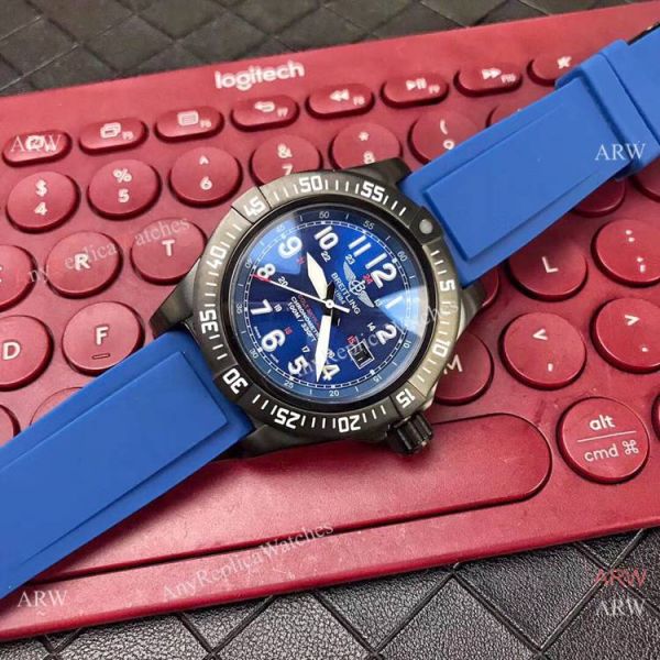 Breitling Colt Skyracer Chronometer Copy Watch Blue Rubber Strap Breitling Colt Skyracer Chronometer Copy Watch Blue Rubber Strap