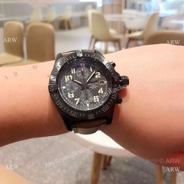 New Copy Breitling Super Avenger II 43mm Watch Black Steel New Copy Breitling Super Avenger II 43mm Watch Black Steel