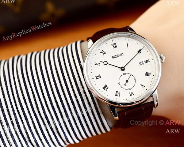 High Quality Breguet Classique Men Watch SS Black Roman Face High Quality Breguet Classique Men Watch SS Black Roman Face
