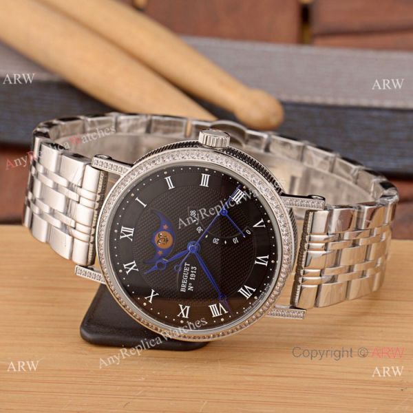 New Copy Breguet Classique Moonphase Stainless Steel Diamonds Watches For Sale New Copy Breguet Classique Moonphase Stainless Steel Diamonds Watches For Sale