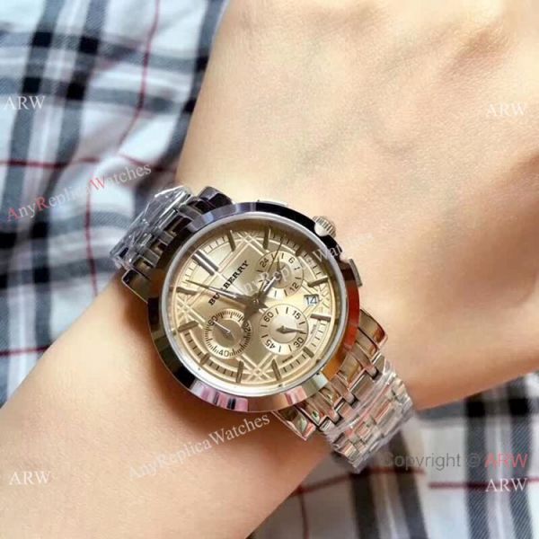 Replica Burberry Chronograph Two Tone Rose Gold Watch Swiss Quality Replica Burberry Chronograph Two Tone Rose Gold Watch Swiss Quality