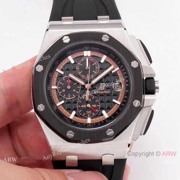 Copy Audemars Piguet Royal Oak Offshore SS BlackRed Face watch New Style Copy Audemars Piguet Royal Oak Offshore SS BlackRed Face watch New Style