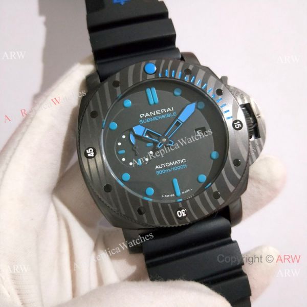 Replica Panerai Submersible Rubber Strap Carbotech Carbon PAM 960 Replica Panerai Submersible Rubber Strap Carbotech Carbon PAM 960