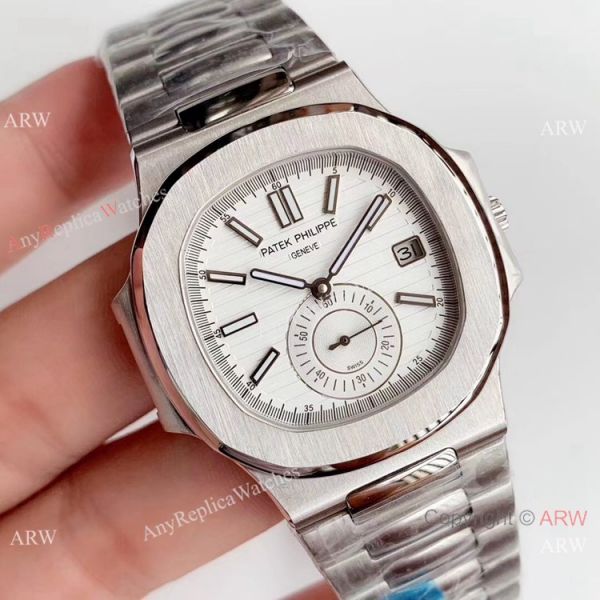 Super Replica Patek Philippe Nautilus Stainless steel White Face Watch Swiss Copy Super Replica Patek Philippe Nautilus Stainless steel White Face Watch Swiss Copy