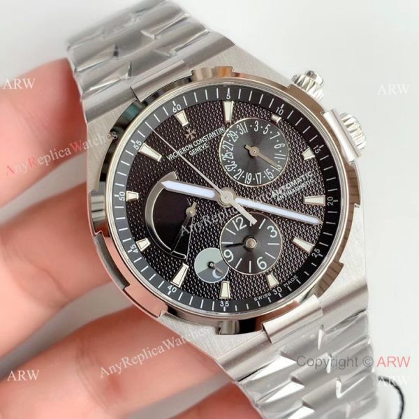 Swiss Copy Vacheron Constantin Overseas 1222-SC Watch SS Black Dial 42mm Swiss Copy Vacheron Constantin Overseas 1222-SC Watch SS Black Dial 42mm