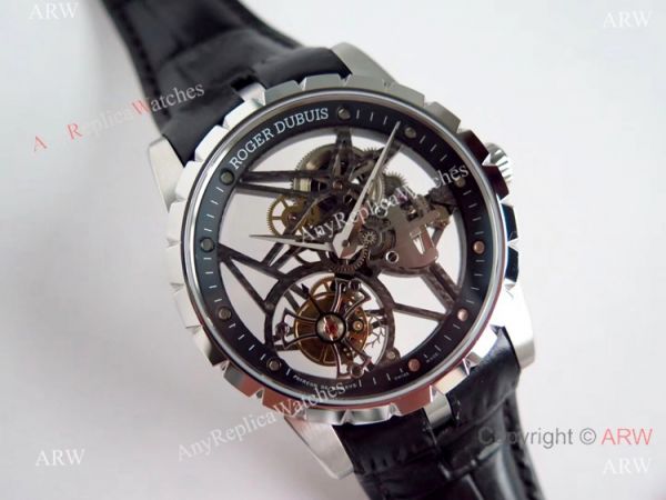 BBR Factory Roger Dubuis Excalibur Rose Gold Skeleton Tourbillon SS Watch BBR Factory Roger Dubuis Excalibur Rose Gold Skeleton Tourbillon SS Watch