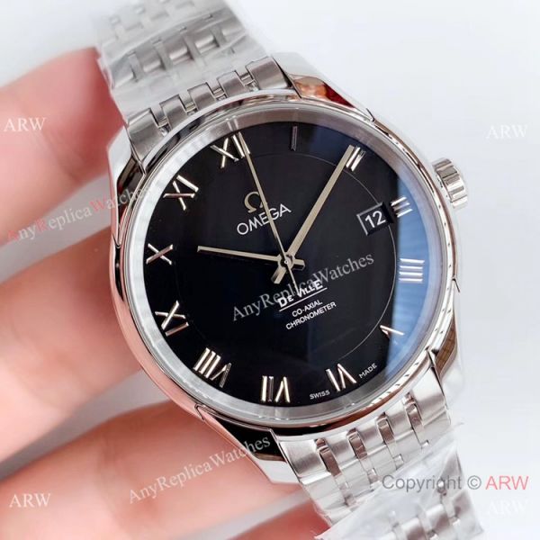 Swiss Copy Omega De Ville Co-Axial Stainless Steel Black Dial VSF 8500 Watch Swiss Copy Omega De Ville Co-Axial Stainless Steel Black Dial VSF 8500 Watch