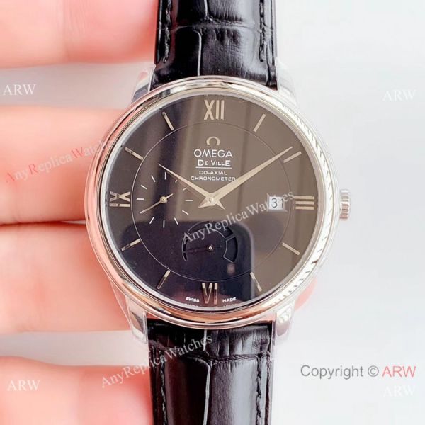 DV Factory De Ville Prestige Power Reserve Omega Watch White Face DV Factory De Ville Prestige Power Reserve Omega Watch White Face