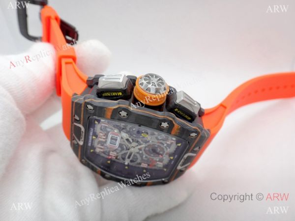 2019 Richard Mille Mclaren RM 11-03 Replica Watch Carbon Case Orange Strap 2019 Richard Mille Mclaren RM 11-03 Replica Watch Carbon Case Orange Strap