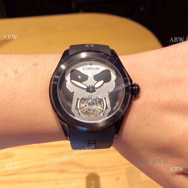 Best Quality Corum Bubble 47 Flying Tourbillon Wrist All Black Corum Watch Best Quality Corum Bubble 47 Flying Tourbillon Wrist All Black Corum Watch