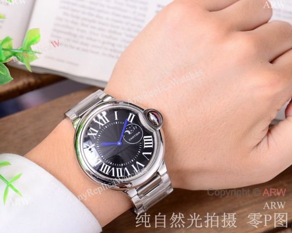 Replica Cartier Ballon Bleu de Moon phase 43mm Watch Automatic Replica Cartier Ballon Bleu de Moon phase 43mm Watch Automatic