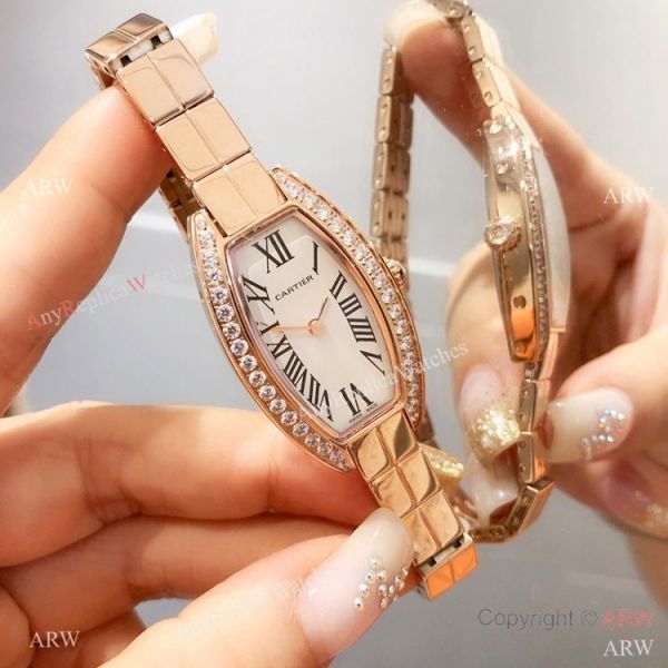 Cartier Mini Tonneau White MOP Dial Stainless Steel women Watch Best Replica Cartier Mini Tonneau White MOP Dial Stainless Steel women Watch Best Replica
