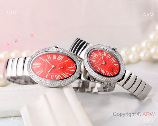 Replica Cartier Baignoire Lovers Watch Stainless steel Black Face Replica Cartier Baignoire Lovers Watch Stainless steel Black Face