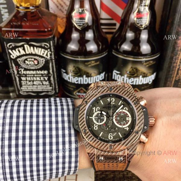 Fake Hublot Geneve Big Bang Unico King Chronograph Watches Silver Case 45mm Fake Hublot Geneve Big Bang Unico King Chronograph Watches Silver Case 45mm