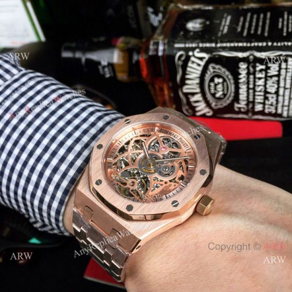 Audemars Piguet Royal Oak Skeleton Replica Watch Rose Gold Case Audemars Piguet Royal Oak Skeleton Replica Watch Rose Gold Case