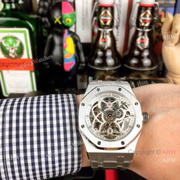 Fake AP Skeleton Royal Oak Stainless Steel 43mm Watch Fake AP Skeleton Royal Oak Stainless Steel 43mm Watch