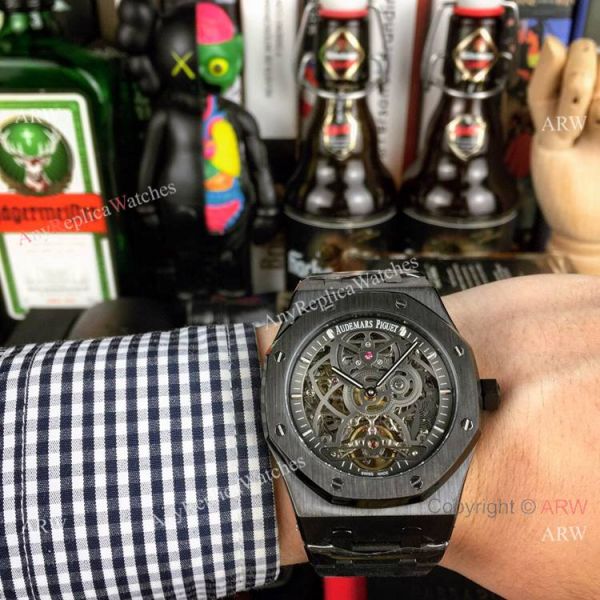 New Style Fake AP Skeleton Watch Audemars Piguet Royal Oak Gold Inner Watch New Style Fake AP Skeleton Watch Audemars Piguet Royal Oak Gold Inner Watch