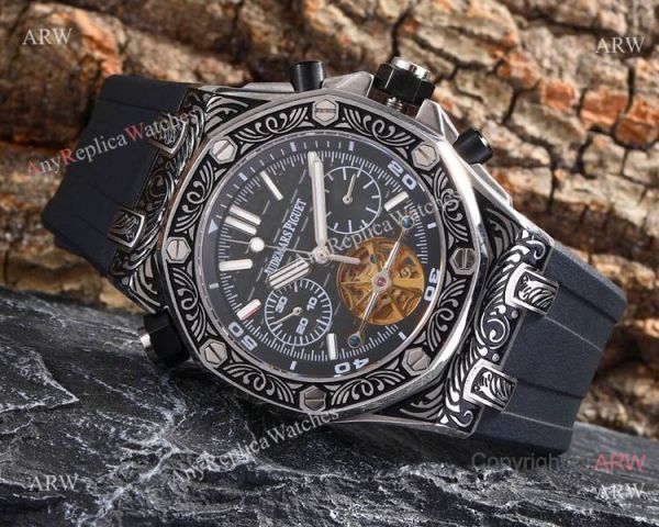 Best Copy Audemars Piguet Royal Oak Offshore Tourbillon Tattoo Watches Orange Rubber Strap Best Copy Audemars Piguet Royal Oak Offshore Tourbillon Tattoo Watches Orange Rubber Strap