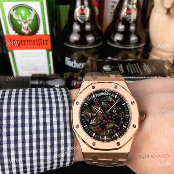 Copy Audemars Piguet Royal Oak Skeleton Rose Gold Watch 44mm Copy Audemars Piguet Royal Oak Skeleton Rose Gold Watch 44mm
