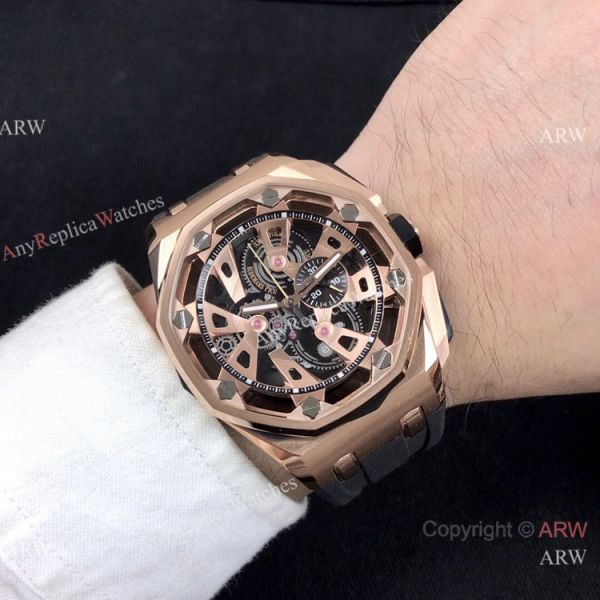New Copy Audemars Piguet Royal Oak Offshore Limited Edition Watch Rose Gold Grey Face New Copy Audemars Piguet Royal Oak Offshore Limited Edition Watch Rose Gold Grey Face