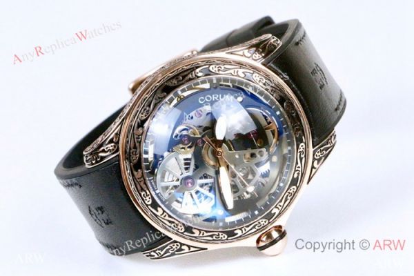 Corum Bubble Squelette &8216;Tattoo Rose Gold Watch Replica Corum Watches Corum Bubble Squelette &8216;Tattoo Rose Gold Watch Replica Corum Watches