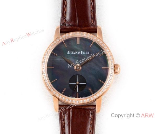 GB Factory replica Audemars Piguet Jules Audemars Rose Gold Black MOP Dial Watch GB Factory replica Audemars Piguet Jules Audemars Rose Gold Black MOP Dial Watch