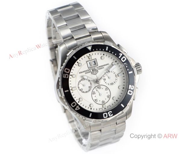 Swiss Replica Tag Heuer Aquaracer 300m QUARTZ Watch Stianless Steel White Dial Swiss Replica Tag Heuer Aquaracer 300m QUARTZ Watch Stianless Steel White Dial