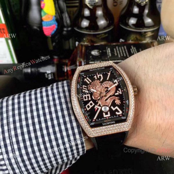 Replica Franck Muller Vanguard limited Edition Dragon King Watch SS Diamond Replica Franck Muller Vanguard limited Edition Dragon King Watch SS Diamond