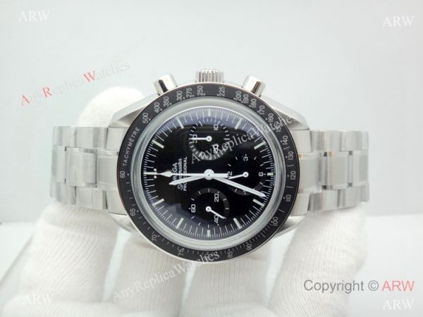 Swiss Grade 1 Omega Speedmaster 7750 Stainless Steel Black Bezel Swiss Replica Watches Swiss Grade 1 Omega Speedmaster 7750 Stainless Steel Black Bezel Swiss Replica Watches