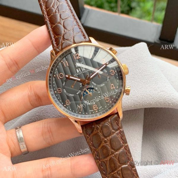 Copy IWC Portofino Grand Complication SS White Dial Watch Best Quality Copy IWC Portofino Grand Complication SS White Dial Watch Best Quality