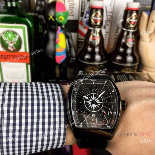 Copy Franck Muller Vanguard All Black Watch High Quality Watches Copy Franck Muller Vanguard All Black Watch High Quality Watches