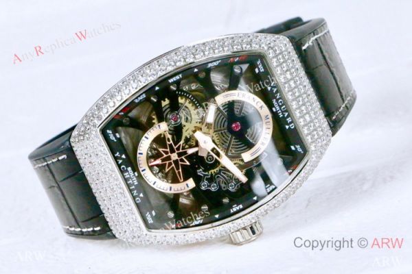 New Franck Muller Vanguard Yachting Anchor Diamond Skeleton Watch / Knock off Watches China New Franck Muller Vanguard Yachting Anchor Diamond Skeleton Watch / Knock off Watches China