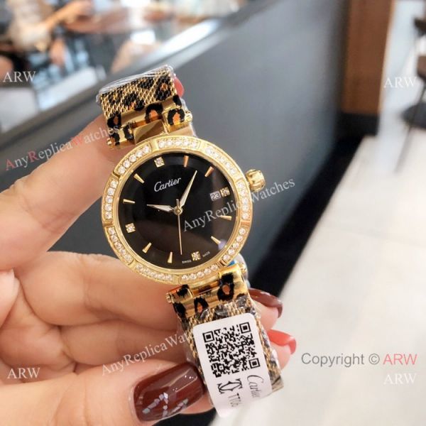 Replica Cartier Pasha de 35mm Lady watch Leopard Strap Replica Cartier Pasha de 35mm Lady watch Leopard Strap