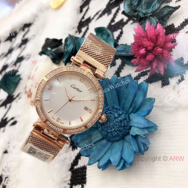 New Copy Cartier Pasha de Black Dial Rose Gold Watch 35mm Women New Copy Cartier Pasha de Black Dial Rose Gold Watch 35mm Women