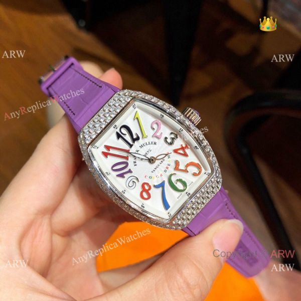 Swiss Quality Franck Muller Vanguard Replica Watch Stainless Steel Diamond 32mm Swiss Quality Franck Muller Vanguard Replica Watch Stainless Steel Diamond 32mm