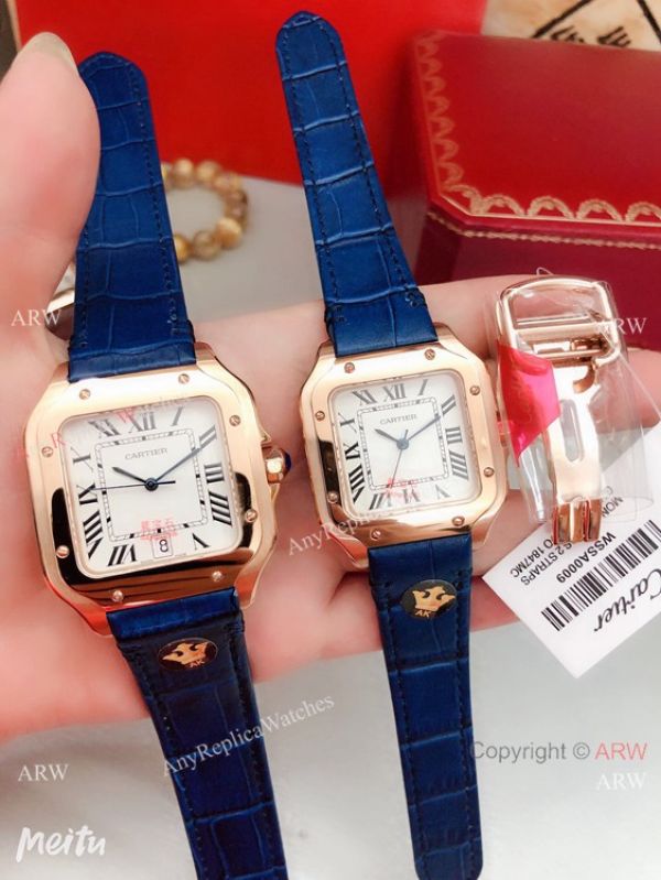 Clone Cartier Santos de Rose Gold Quartz Watch Japan Grade Clone Cartier Santos de Rose Gold Quartz Watch Japan Grade